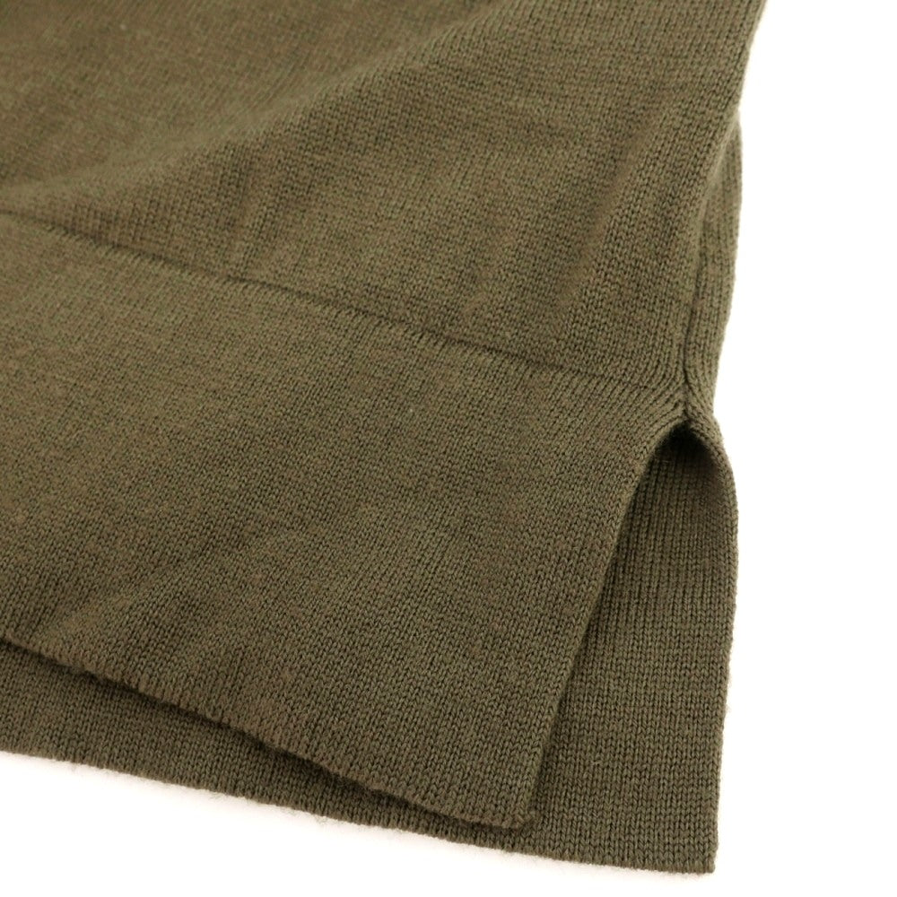 【中古】ジョンスメドレー JOHN SMEDLEY ウール ハイゲージ 長袖 ポロニット オリーブグリーン【サイズM】【 状態ランクB 】【 メンズ 】