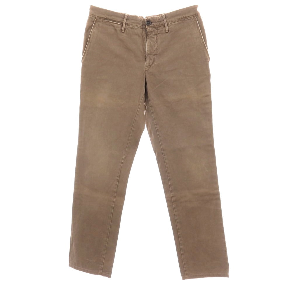 【中古】インコテックスレッド INCOTEX RED ツイルコットン ワークパンツ ブラウン【サイズ32】【 状態ランクB 】【 メンズ 】