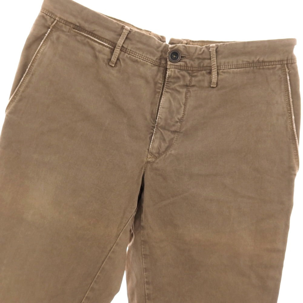 【中古】インコテックスレッド INCOTEX RED ツイルコットン ワークパンツ ブラウン【サイズ32】【 状態ランクB 】【 メンズ 】