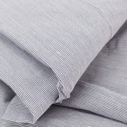 【中古】ピーティーゼロウーノ PT01 GHOST PROJECT RADA コットンリネンポリウレタン ストライプ イージースラックスパンツ ネイビーxホワイト【サイズ48】【 状態ランクC 】【 メンズ 】