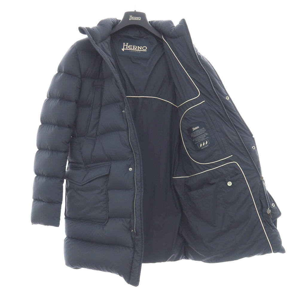 【中古】ヘルノ Herno LEGEND ナイロン ダウンコート ライトネイビー【サイズ44】【 状態ランクB 】【 メンズ 】