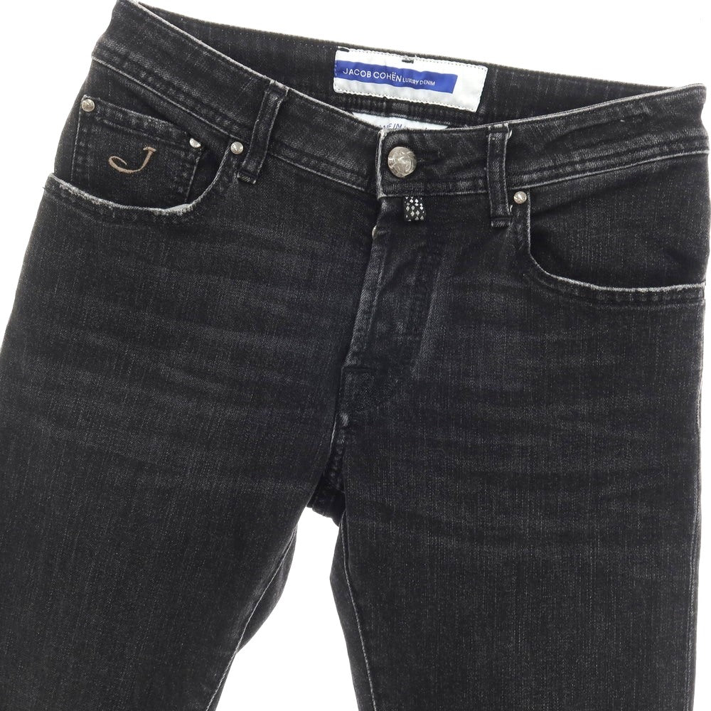 【中古】ヤコブコーエン JACOB COHEN NICK ストレッチ コットンポリエステル デニムパンツ ジーンズ ブラック【サイズ30】【 状態ランクB 】【 メンズ 】
