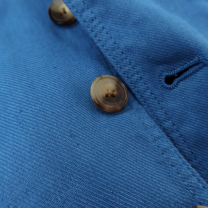 【中古】ラルディーニ LARDINI ストレッチ リネンコットン カジュアル系ジレ ベスト ブルー【サイズ46】【 状態ランクA 】【 メンズ 】