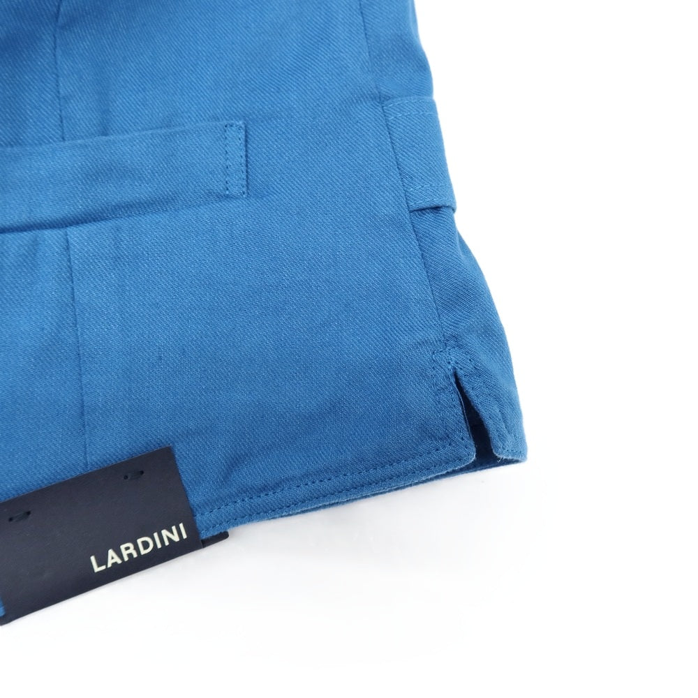 【中古】ラルディーニ LARDINI ストレッチ リネンコットン カジュアル系ジレ ベスト ブルー【サイズ46】【 状態ランクA 】【 メンズ 】