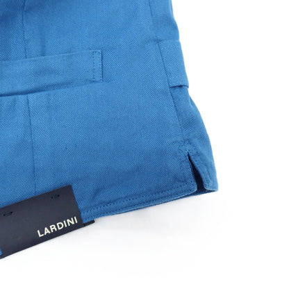 【中古】ラルディーニ LARDINI ストレッチ リネンコットン カジュアル系ジレ ベスト ブルー【サイズ46】【 状態ランクA 】【 メンズ 】