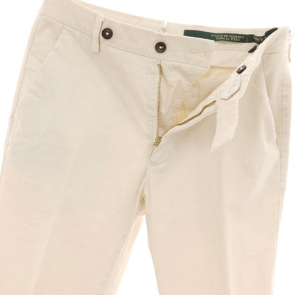 【中古】ベルウィッチ BERWICH ストレッチ ツイルコットン カジュアルスラックスパンツ ベージュ【サイズ44】【 状態ランクB 】【 メンズ 】