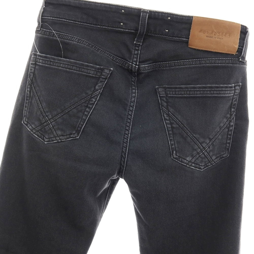 【中古】ロイロジャース ROY ROGER’S ストレッチ コットンポリエステル デニムパンツ ブラック【サイズ28】【 状態ランクB 】【 メンズ 】[BPD]