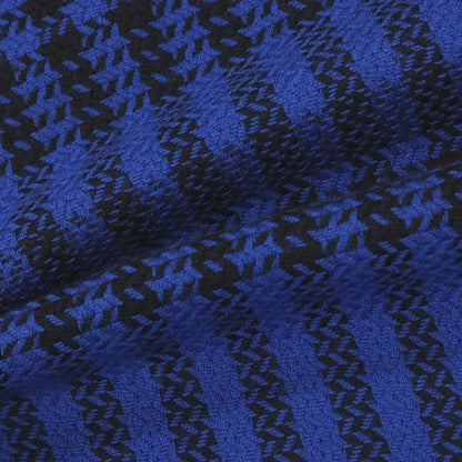 【中古】ジャンニ ヴェルサーチ Gianni Versace ウール チェック ストール ロイヤルブルーxブラック【 状態ランクA 】【 メンズ 】