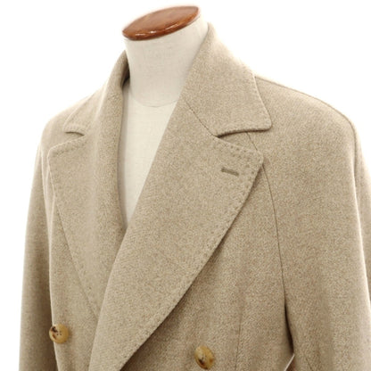 【新品】ティト アレグレット TITO ALLEGRETTO ウールカシミヤ メランジ ダブルブレストコート ベージュ【サイズ46】【 状態ランクN 】【 メンズ 】