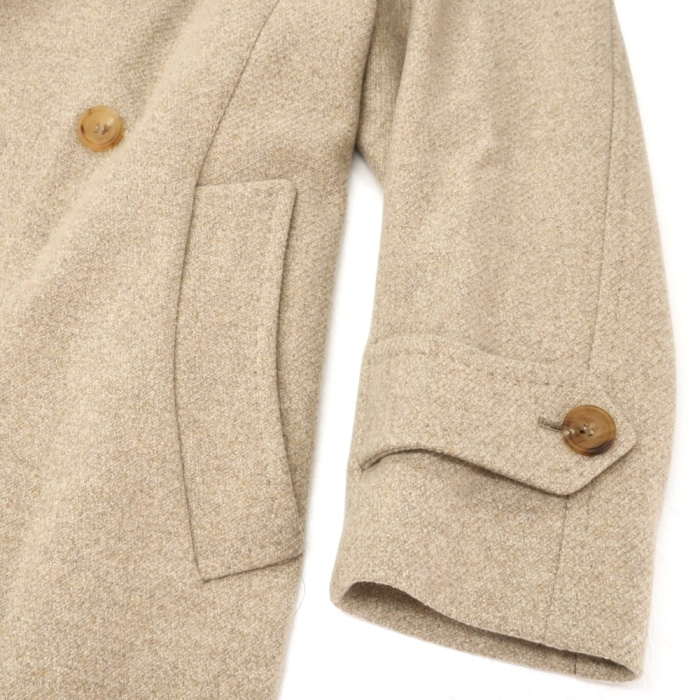 【新品】ティト アレグレット TITO ALLEGRETTO ウールカシミヤ メランジ ダブルブレストコート ベージュ【サイズ46】【 状態ランクN 】【 メンズ 】