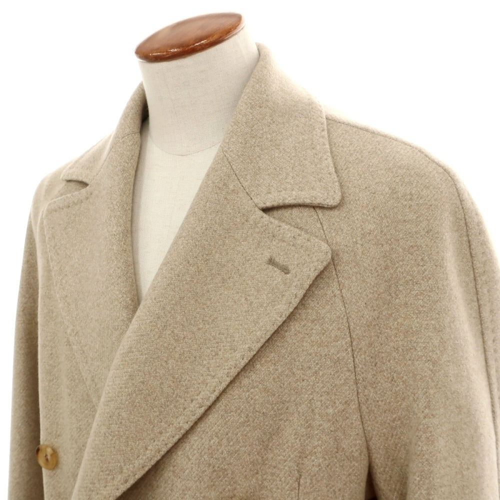 【新品】ティト アレグレット TITO ALLEGRETTO ウールカシミヤ メランジ ダブルブレストコート ベージュ【サイズ48】【 状態ランクN 】【 メンズ 】