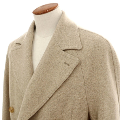 【新品】ティト アレグレット TITO ALLEGRETTO ウールカシミヤ メランジ ダブルブレストコート ベージュ【サイズ48】【 状態ランクN 】【 メンズ 】