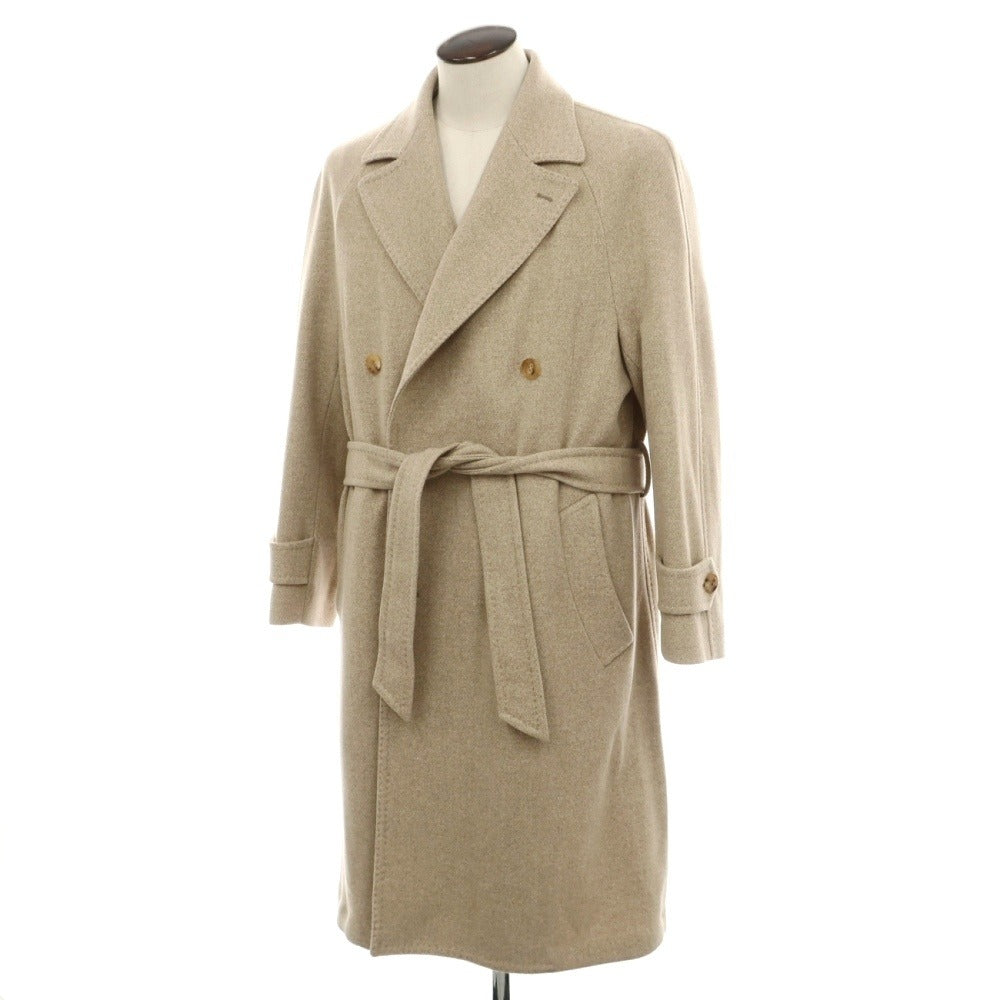 【新品】ティト アレグレット TITO ALLEGRETTO ウールカシミヤ メランジ ダブルブレストコート ベージュ【サイズ50】【 状態ランクN 】【 メンズ 】