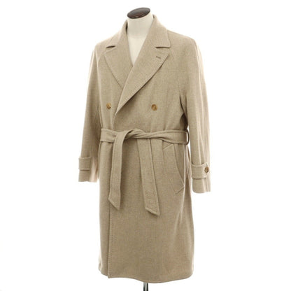 【新品】ティト アレグレット TITO ALLEGRETTO ウールカシミヤ メランジ ダブルブレストコート ベージュ【サイズ50】【 状態ランクN 】【 メンズ 】
