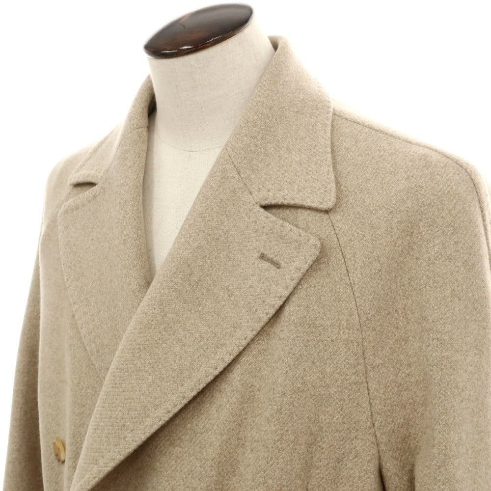 【新品】ティト アレグレット TITO ALLEGRETTO ウールカシミヤ メランジ ダブルブレストコート ベージュ【サイズ50】【 状態ランクN 】【 メンズ 】