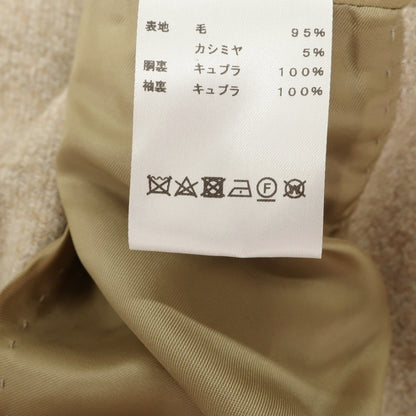 【新品】ティト アレグレット TITO ALLEGRETTO ウールカシミヤ メランジ ダブルブレストコート ベージュ【サイズ50】【 状態ランクN 】【 メンズ 】