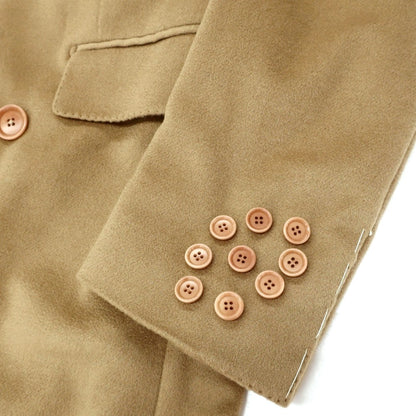 【新品】デペトリロ DE PETRILLO カシミヤ ダブルブレストコート ダークベージュ【サイズ44 Drop 7】【 状態ランクN 】【 メンズ 】