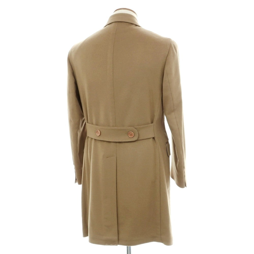 【新品】デペトリロ DE PETRILLO カシミヤ ダブルブレストコート ダークベージュ【サイズ46 Drop 7】【 状態ランクN 】【 メンズ 】