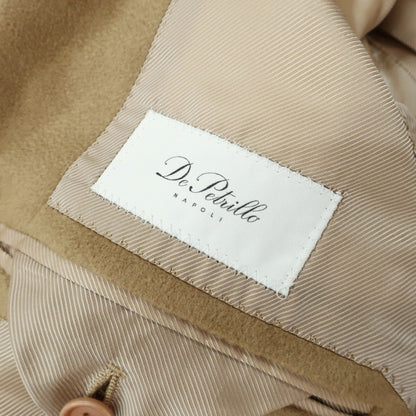 【新品】デペトリロ DE PETRILLO カシミヤ ダブルブレストコート ダークベージュ【サイズ46 Drop 7】【 状態ランクN 】【 メンズ 】