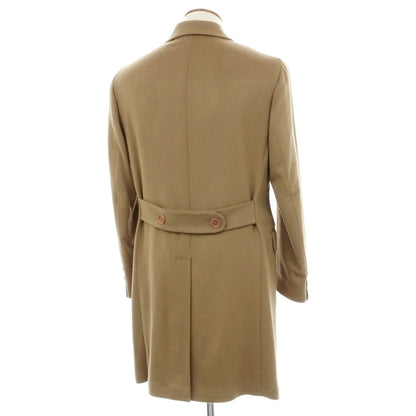 【新品】デペトリロ DE PETRILLO カシミヤ ダブルブレストコート ダークベージュ【サイズ48 Drop 7】【 状態ランクN 】【 メンズ 】
