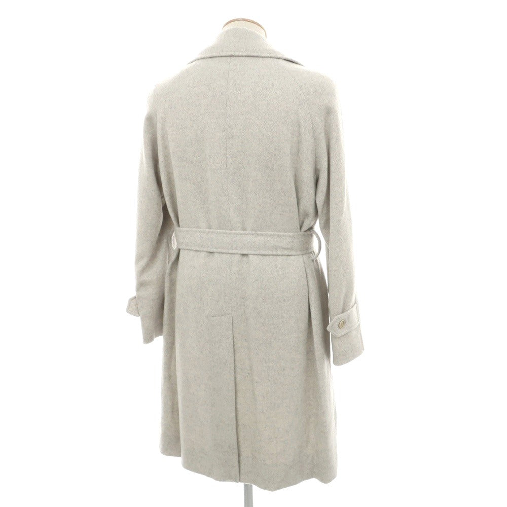 【新品】デペトリロ DE PETRILLO ウールカシミヤ メランジ ベルテッドコート アイスグレー【サイズ44 Drop 7】【 状態ランクN 】【 メンズ 】