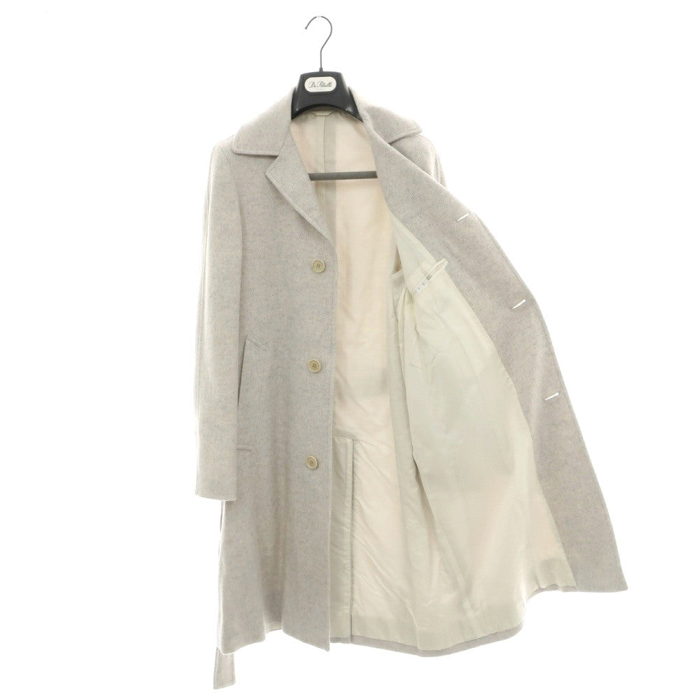 【新品】デペトリロ DE PETRILLO ウールカシミヤ メランジ ベルテッドコート アイスグレー【サイズ44 Drop 7】【 状態ランクN 】【 メンズ 】