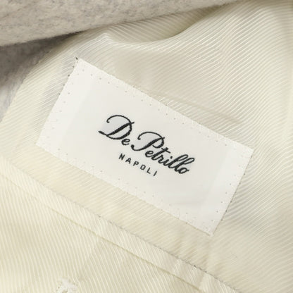 【新品】デペトリロ DE PETRILLO ウールカシミヤ メランジ ベルテッドコート アイスグレー【サイズ44 Drop 7】【 状態ランクN 】【 メンズ 】