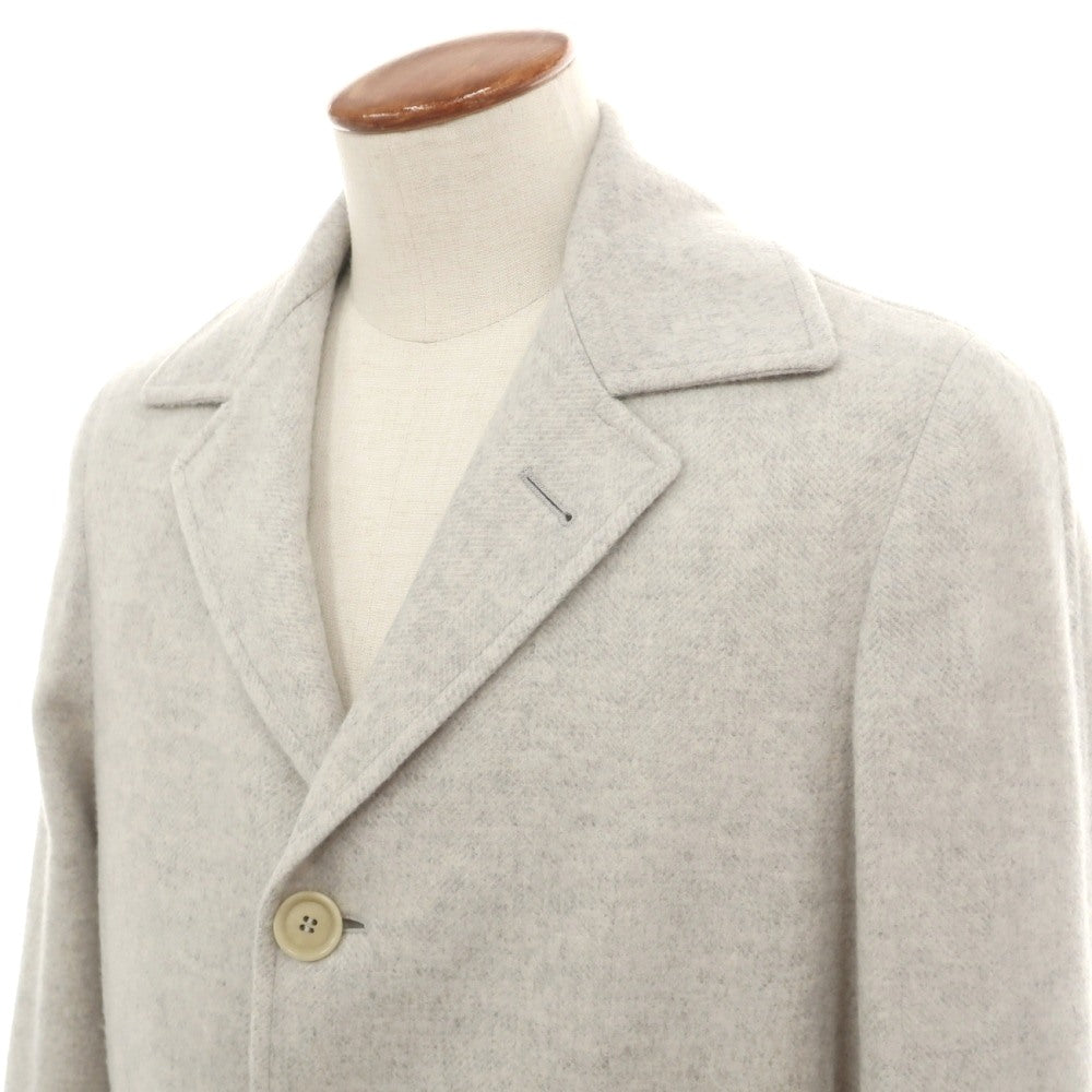【新品】デペトリロ DE PETRILLO ウールカシミヤ メランジ ベルテッドコート アイスグレー【サイズ48 Drop 7】【 状態ランクN 】【 メンズ 】