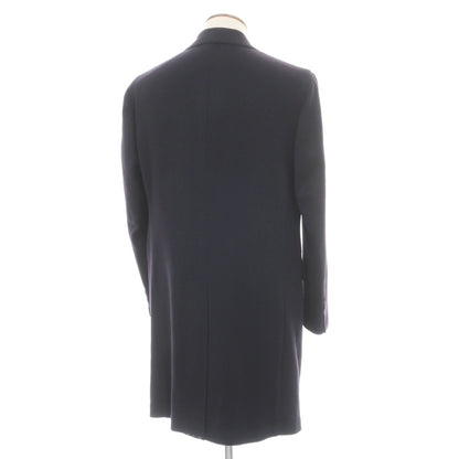 【新品】デペトリロ DE PETRILLO ウールカシミヤ チェスターフィールドコート ダークネイビー【サイズ48 Drop 7】【 状態ランクN 】【 メンズ 】