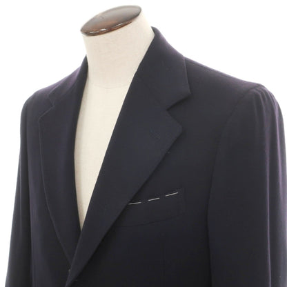 【新品】デペトリロ DE PETRILLO ウールカシミヤ チェスターフィールドコート ダークネイビー【サイズ50 Drop 7】【 状態ランクN 】【 メンズ 】