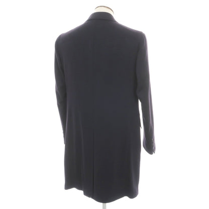 【新品】デペトリロ DE PETRILLO ウールカシミヤ チェスターフィールドコート ダークネイビー【サイズ50 Drop 7】【 状態ランクN 】【 メンズ 】