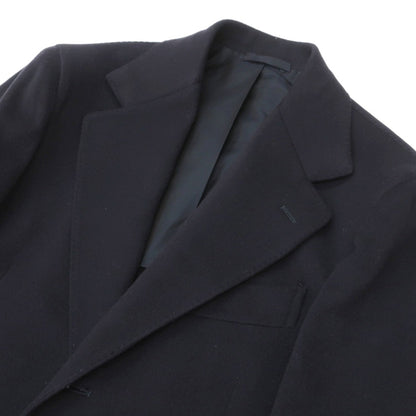 【新品】デペトリロ DE PETRILLO ウールカシミヤ チェスターフィールドコート ダークネイビー【サイズ50 Drop 7】【 状態ランクN 】【 メンズ 】