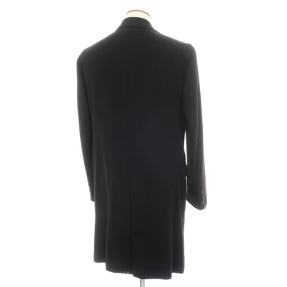 【新品】デペトリロ DE PETRILLO ウールカシミヤ チェスターフィールドコート ブラック【サイズ48 Drop 7】【 状態ランクN 】【 メンズ 】