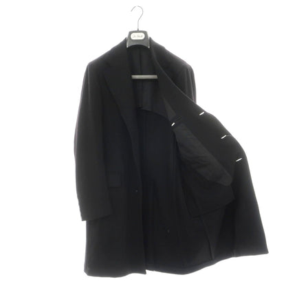 【新品】デペトリロ DE PETRILLO ウールカシミヤ チェスターフィールドコート ブラック【サイズ48 Drop 7】【 状態ランクN 】【 メンズ 】