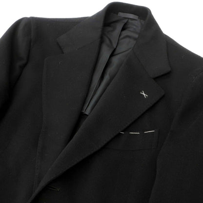 【新品】デペトリロ DE PETRILLO ウールカシミヤ チェスターフィールドコート ブラック【サイズ48 Drop 7】【 状態ランクN 】【 メンズ 】