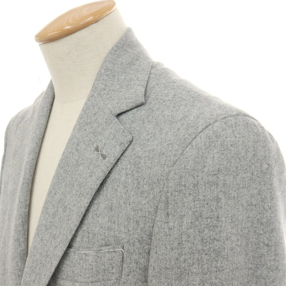 【新品】デペトリロ DE PETRILLO ウール メランジ 3つボタンスーツ ライトグレー【サイズ44 Drop 8】【 状態ランクN 】【 メンズ 】