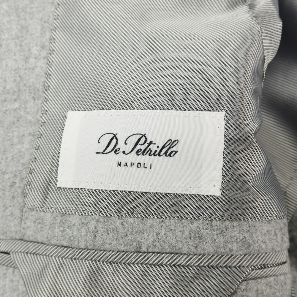 【新品】デペトリロ DE PETRILLO ウール メランジ 3つボタンスーツ ライトグレー【サイズ46 Drop 8】【 状態ランクN 】【 メンズ 】
