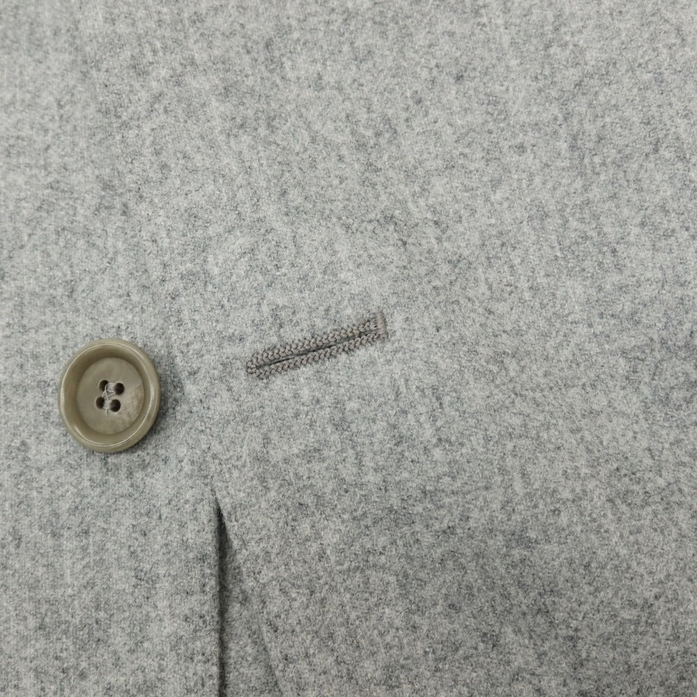 【新品】デペトリロ DE PETRILLO ウール メランジ 3つボタンスーツ ライトグレー【サイズ48 Drop 8】【 状態ランクN 】【 メンズ 】