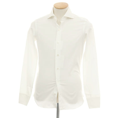 【新品アウトレット】マリアサンタンジェロ Maria Santangelo PARIGI コットン カッタウェイ ドレスシャツ ホワイト【サイズ36】【 状態ランクN- 】【 メンズ 】