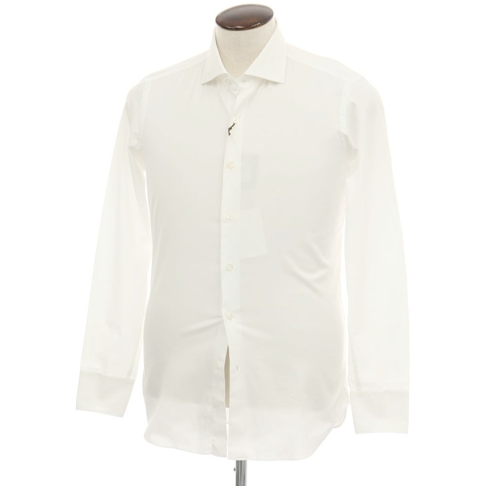 【新品アウトレット】マリアサンタンジェロ Maria Santangelo MARCO コットン ワイドカラー ドレスシャツ ホワイト【サイズ42】【 状態ランクN- 】【 メンズ 】