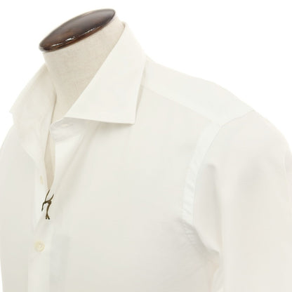 【新品アウトレット】マリアサンタンジェロ Maria Santangelo MARCO コットン ワイドカラー ドレスシャツ ホワイト【サイズ42】【 状態ランクN- 】【 メンズ 】