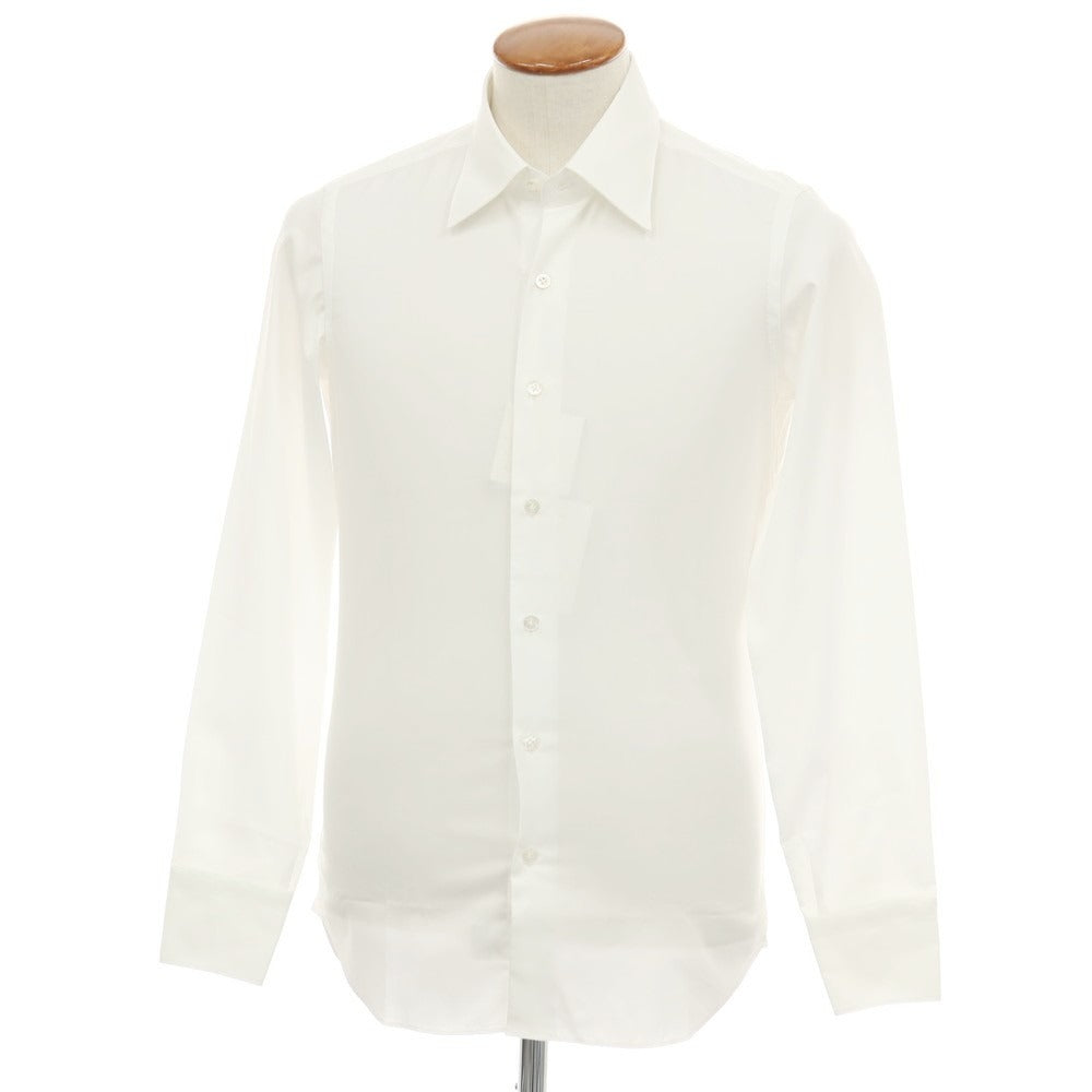 【新品アウトレット】マリアサンタンジェロ Maria Santangelo MATTEO コットン レギュラーカラー ドレスシャツ ホワイト【サイズ39】【 状態ランクN- 】【 メンズ 】