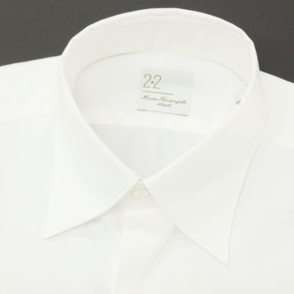 【新品アウトレット】マリアサンタンジェロ Maria Santangelo MATTEO コットン レギュラーカラー ドレスシャツ ホワイト【サイズ40】【 状態ランクN- 】【 メンズ 】