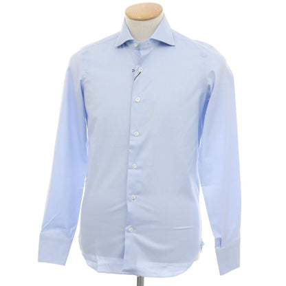 【新品】マリアサンタンジェロ Maria Santangelo MARCO コットン ワイドカラー ドレスシャツ ライトブルー【サイズ36】【 状態ランクN 】【 メンズ 】