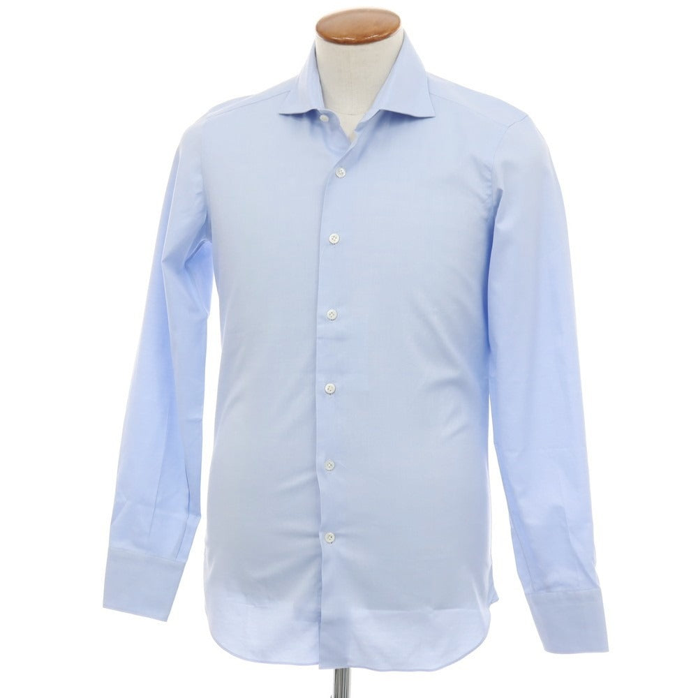 【新品】マリアサンタンジェロ Maria Santangelo コットン ワイドカラー ドレスシャツ ライトブルー【サイズ40】【 状態ランクN 】【 メンズ 】