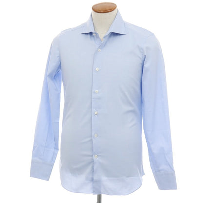 【新品】マリアサンタンジェロ Maria Santangelo コットン ワイドカラー ドレスシャツ ライトブルー【サイズ40】【 状態ランクN 】【 メンズ 】