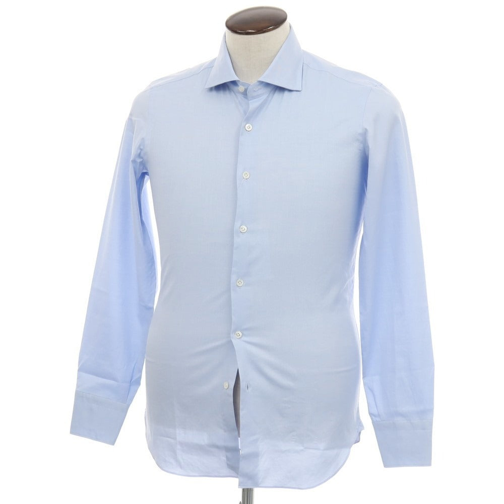 【新品】マリアサンタンジェロ Maria Santangelo MARCO コットン ワイドカラー ドレスシャツ ライトブルー【サイズ41】【 状態ランクN 】【 メンズ 】
