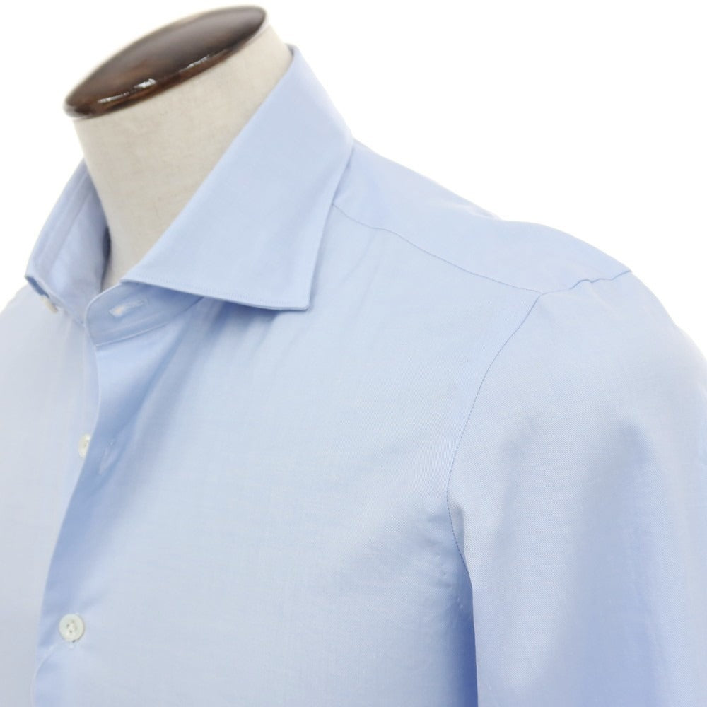 【新品】マリアサンタンジェロ Maria Santangelo MARCO コットン ワイドカラー ドレスシャツ ライトブルー【サイズ41】【 状態ランクN 】【 メンズ 】