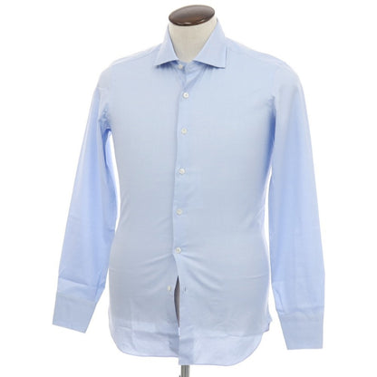 【新品】マリアサンタンジェロ Maria Santangelo コットン ワイドカラー ドレスシャツ ライトブルー【サイズ41】【 状態ランクN 】【 メンズ 】
