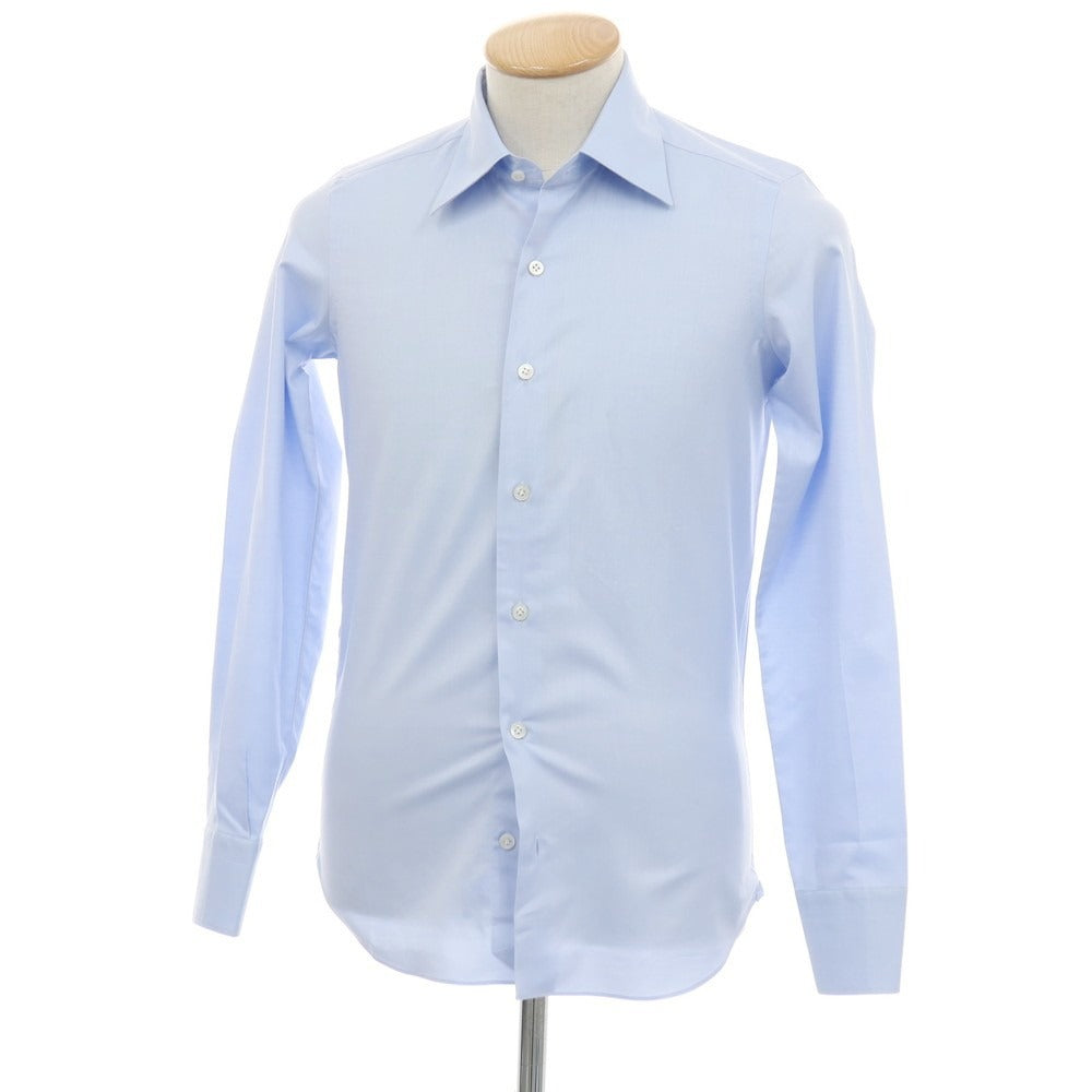 【新品】マリアサンタンジェロ Maria Santangelo MATTEO コットン レギュラーカラー ドレスシャツ ライトブルー【サイズ36】【 状態ランクN 】【 メンズ 】